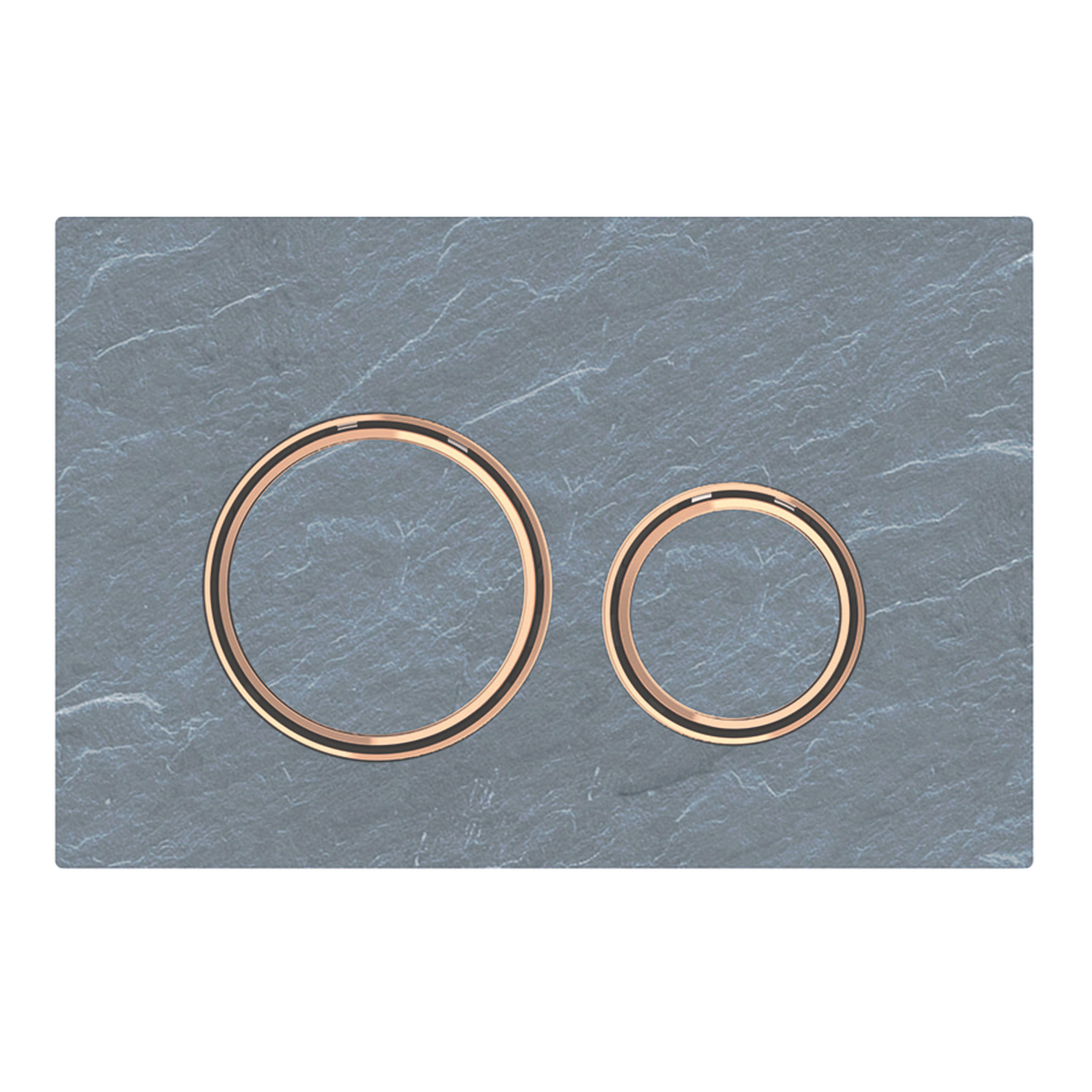Pulsador serie Sigma50 de Geberit de Geberit. Color metálico oro rosado: oro rosado, pizarra Mustang